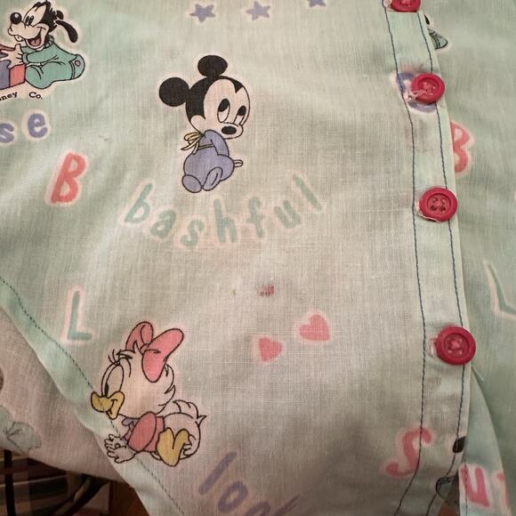 Vintage Disney Babies‎ Mickey Mouse Pluto Plaid Button Down Shirt Size 4T - Picture 5 of 7